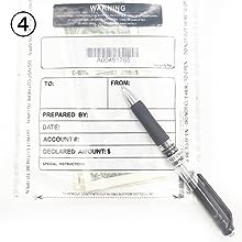 Custom Logo Size ICAO Manufacturer Tamper Proof Evidence Bags Security Sealed Shopping Steb Duty Free 7