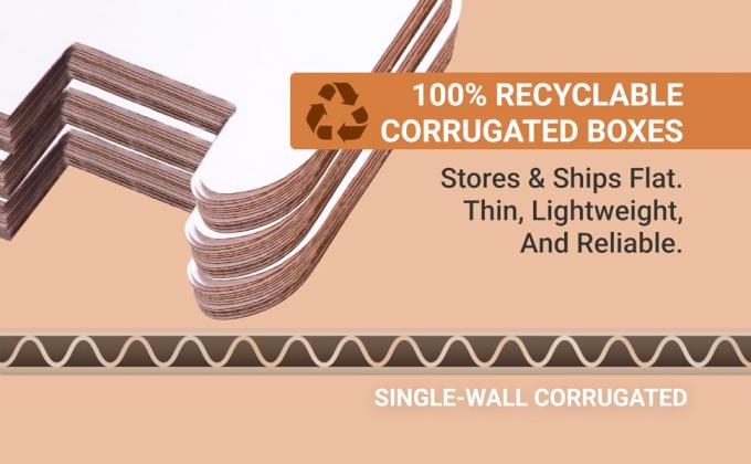 Kraft Corrugated Corrugated Cardboard Mailing Boxes, 10" x 4" x 4", Pack of 50, Crush-Proof, For Shipping, Mailing 2