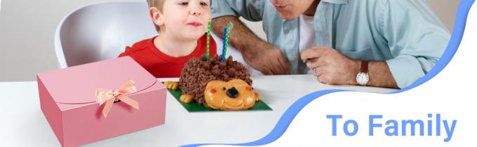 Gift Boxes With Lids, Pink 10X8X4 Inch Gift Boxes, Bridesmaid Proposal Box With Ribbon, Kraft Paper Boxes For Wedding 2