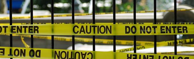 Biohazard Warning Tape with Black Imprint, Legend "Biohazard - Peligro Biologico" 55 yd. Length x 2" Width 3