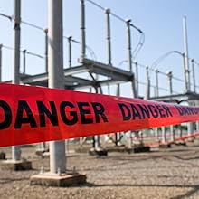 Biohazard Warning Tape with Black Imprint, Legend "Biohazard - Peligro Biologico" 55 yd. Length x 2" Width 8