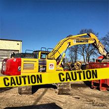 Biohazard High Visibility Tape Halloween Decoration Tape for Haunted Houses, Yard Décor, Parties | Caution 3