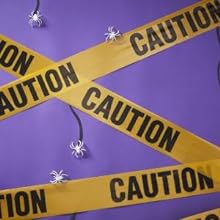 Biohazard High Visibility Tape Halloween Decoration Tape for Haunted Houses, Yard Décor, Parties | Caution 6