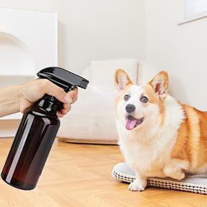 Plastic Spray Bottles Empty Spray Bottle 16.9oz/500ml 2 Pack Heavy Duty Spraying Bottles Mist/Stream Water Bottle 2