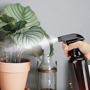 Plastic Spray Bottles Empty Spray Bottle 16.9oz/500ml 2 Pack Heavy Duty Spraying Bottles Mist/Stream Water Bottle 4