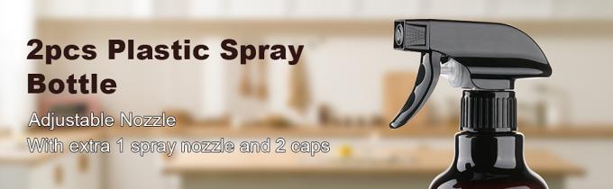Plastic Spray Bottles Empty Spray Bottle 16.9oz/500ml 2 Pack Heavy Duty Spraying Bottles Mist/Stream Water Bottle 7