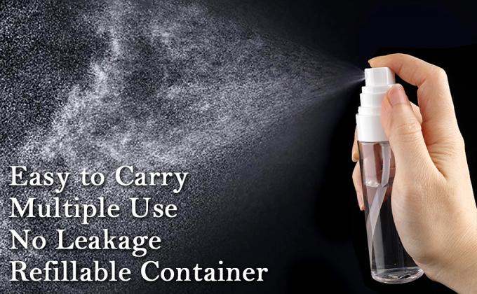 Spray Bottle Plastic Spray Bottles 3.4oz/100ml 2Pack Makeup Setting Sprayer TSA Approved Empty Cosmetic Refillable 1
