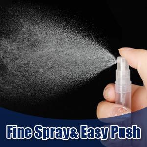 Spray Bottle Plastic Spray Bottles 3.4oz/100ml 2Pack Makeup Setting Sprayer TSA Approved Empty Cosmetic Refillable 7