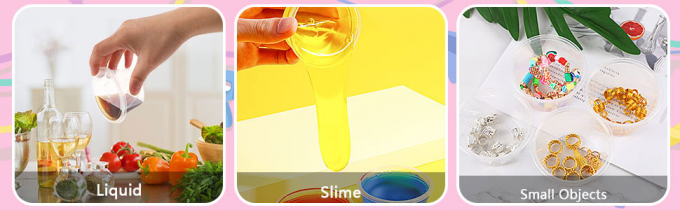 Small Plastic Containers With Lids 50 Pack Slime Containers With Lids，Containers For Slime Foam Ball Storage 4