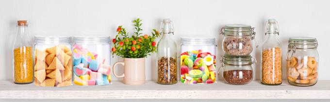 Containers With Lids Plastic Jars Containers For Slime With White Water-Tight Lids And Stickers Mini Storage For DIY 4