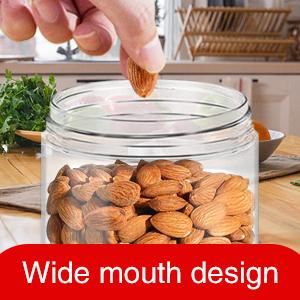 Plastic Pot Jars Round Clear Leak Proof Plastic Container Jars with Lid for Travel Storage, Eye Shadow, Nails, Paint 0