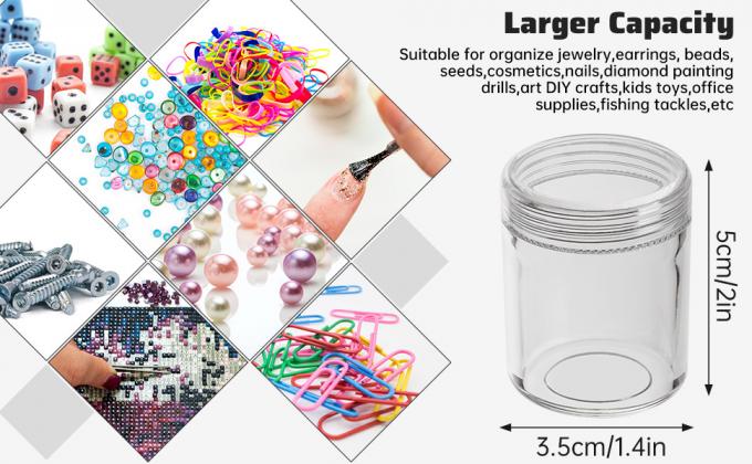 Bead Organizer Box, Diamond Painting Storage Containers, 14 Slots Diamond Art Storage Case Clear Beads Organization 5