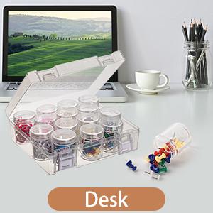 Bead Organizer Box, Diamond Painting Storage Containers, 14 Slots Diamond Art Storage Case Clear Beads Organization 7