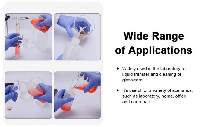 Chemical Wash Bottle, 2-Pack Plastic Safety Lab Squeeze Wash Bottle, LDPE With Narrow Mouth, 1000 Ml / 2 Bottle 0