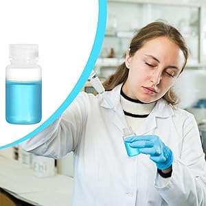 Laboratory Grade Polypropylene Wide Mouth Reagent Bottle, 2oz Plastic Empty Bottle Container With Cap 4