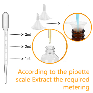 Dropper Bottle 2 Oz, Glass Eye Dropper Bottles For Essential Oils With Labels And Funnel, 2 Pack Tincture Bottles 3