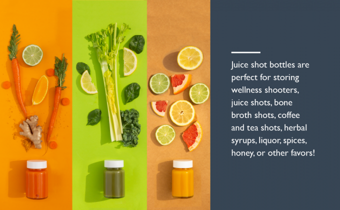 Glass Juice Shot Bottles With Caps - 8 Pack 3.5oz Small Clear Reusable Jars With Lids For Juicing Beverage Storage 9