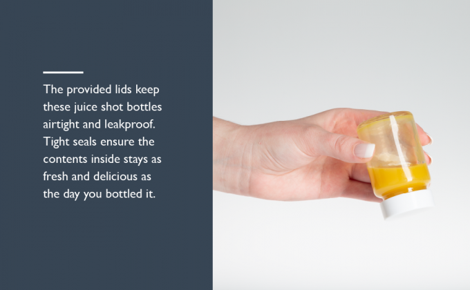 Glass Juice Shot Bottles With Caps - 8 Pack 3.5oz Small Clear Reusable Jars With Lids For Juicing Beverage Storage 10