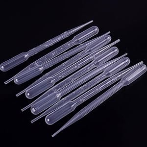 Disposable Plastic Transfer Graduated Pipettes, Clear Dropper for Essential Oils, Water Testing, Lab, DIY Art 3