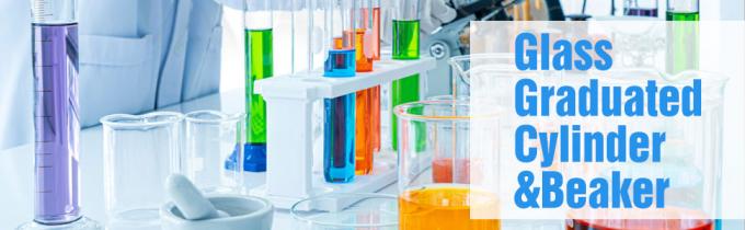 Glass Graduated Cylinder Set 10ml 25ml 50ml 100ml, Thick Glass Beaker Set 50ml 100ml 250ml With 2 Droppers 0