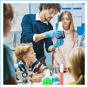 Lab Glassware Set Beaker Flask Cylinder Set 3 Glass Beakers 3 Erlenmeyer Flasks 3 Graduated Measuring Cylinders 4