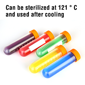 SCIENCE LAB Primary Science Jumbo Test Tubes With Stand, Set Of 10 Tubes, laboratory plasticware, lab tube for testing 6