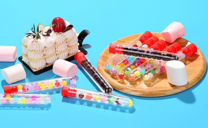 Clear Plastic Test Tubes With Caps And Holder Rack For Nurse Party Decorations Halloween Party Favors 3