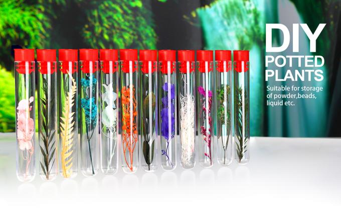 Clear Plastic Test Tubes With Caps And Holder Rack For Nurse Party Decorations Halloween Party Favors 4