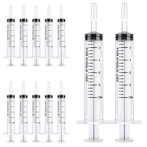 10ml Syringes 100 Pack Plastic Small Syringe with Tip Cap, Measuring Syringe, Oral Syringe Scientific Labs, Feeding 1