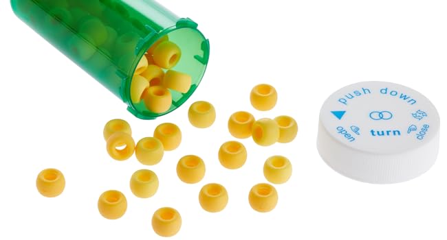 250 Pack Empty Pill Bottles with Caps, Plastic 13 Dram Medicine Vials for Prescription Medication, Supplements 5