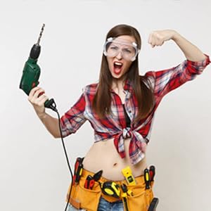 Anti-Fog Protective Safety Goggles Clear Lens Wide-Vision Adjustable Eye Protection Soft Lightweight Eye 7