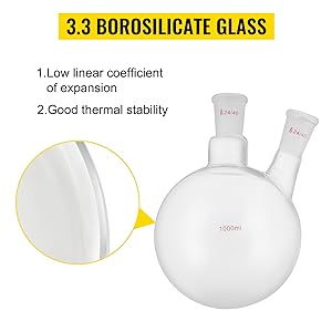 Laboratory Glassware 24/40 Chemistry Glassware 32PCS Chemistry Lab Glassware Kit Distillations Separation 3