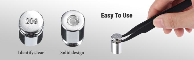 1g 2g 5g 10g 20g Gram Set For Digital Scale Balance And 1 Piece Calibration Weight Tweezer, Silver 2