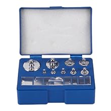 17 Pcs Calibration Weights Set, 10mg-100g Grams Weights Calibration, Precision Stainless Steel Calibration Weight Kit 7