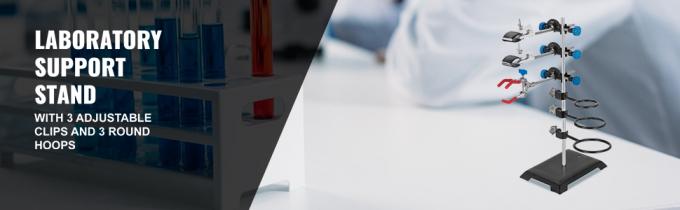 Laboratory Grade Metalware Set - Support Stand Premium Iron Material Laboratory Stand Support Lab Clamp Flask Clamp 0