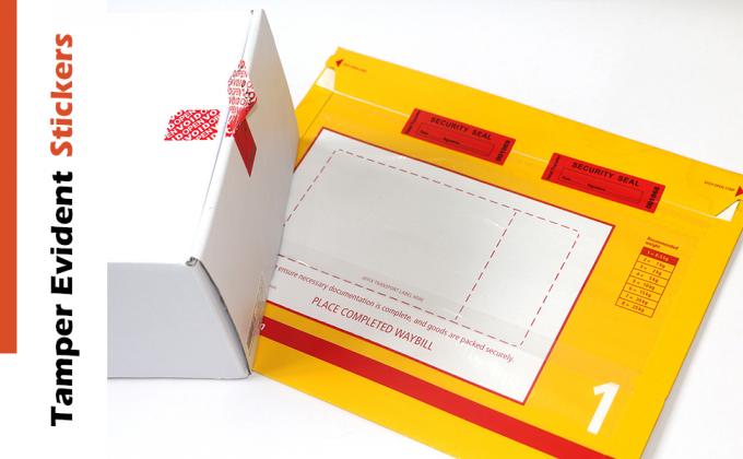 Transfer Tamper Evident Security Warranty Void Seals / Stickers Security Tamper For Reusable Package(1 X 3.35Inches 0