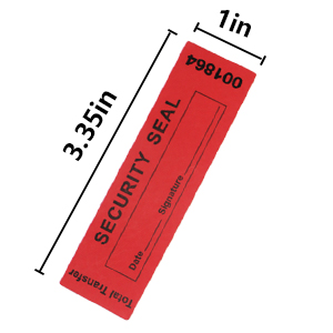Transfer Tamper Evident Security Warranty Void Seals / Stickers Security Tamper For Reusable Package(1 X 3.35Inches 1