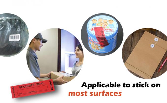 Transfer Tamper Evident Security Warranty Void Seals / Stickers Security Tamper For Reusable Package(1 X 3.35Inches 4