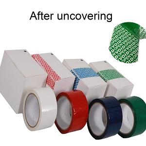 Serial Numbered Red Tamper Evident Security Tape (48mm X 50m X 2mil, 100% Total Transfer, Ultra-Thick “Void” 2