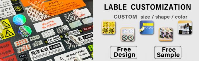 Authentic Hologram Labels/Stickers Silver Transfer Tamper Evident Security Warranty Void Seals/Stickers High Security 6