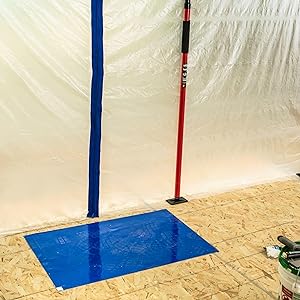 Sticky Mats For Cleanrooms, Walk Off Tacky Mats For Construction Home Pets Warehouse Garage 24"X36" Blue 5