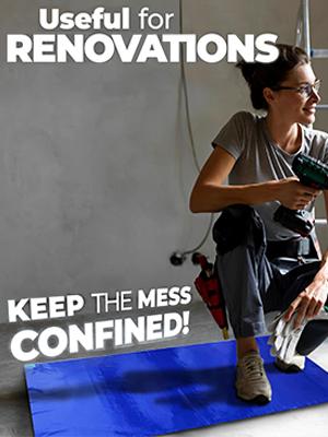 Sticky Mats For Cleanrooms, Walk Off Tacky Mats For Construction Home Pets Warehouse Garage 24"X36" Blue 7