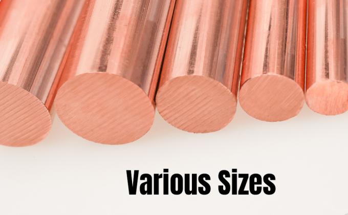 Solid Copper Rod Bare Pure Copper Round Rod Copper Bar Dia 8mm Brass Metal Rod 1/4"(7mm) Dia 7.87" Length CU 3