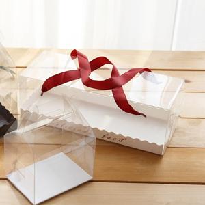 Clear Gift Favor Boxes Candy Gift Box Clear Rectangle Box Transparent Candy Box Chocolate Cookies Treat Boxe 5
