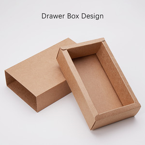 Rectangle Drawer Kraft Boxes Small Cardboard Present Packaging Boxes For Party Favor Treats, Candy And Jewelry Crafts 3