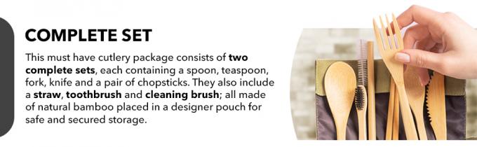 Disposable Bamboo Wooden Cutlery Set | 100% All-Natural Eco-Friendly Biodegradable And Compostable Utensils 2