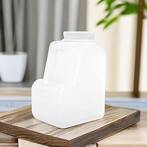 Gallon Jar With Handle And Airtight Lid - Square Empty Storage Containers And Jugs - 1.25 Gallon Wide Mouth Bottles 5