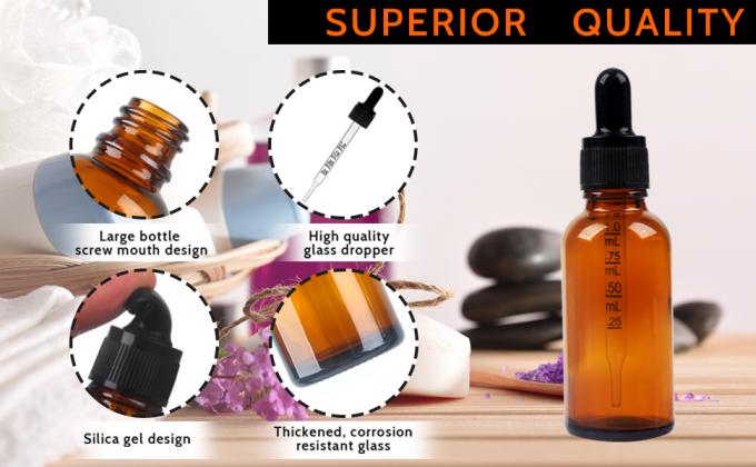 Dropper Bottles 5PCS Amber Dropper Bottle With Funnels & Transfer Pipettes, Glass Tincture Bottles With Dropper 10ml 1