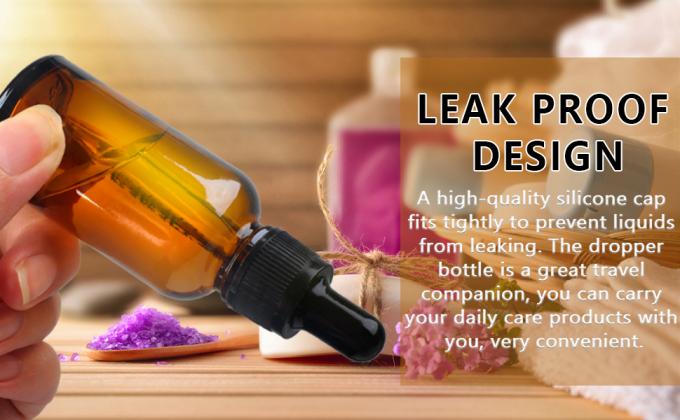 Dropper Bottles 5PCS Amber Dropper Bottle With Funnels & Transfer Pipettes, Glass Tincture Bottles With Dropper 10ml 2