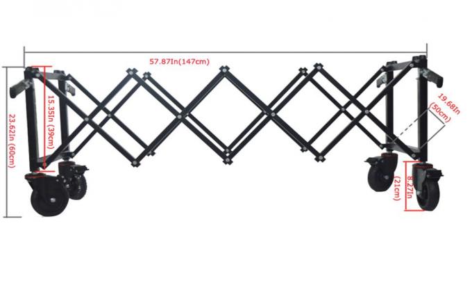 Carbon Steel Funeral Stretcher Truck Church Truck Casket Stand Trolley Cart Fordable Mortuary Supply Fordable Coffin 2